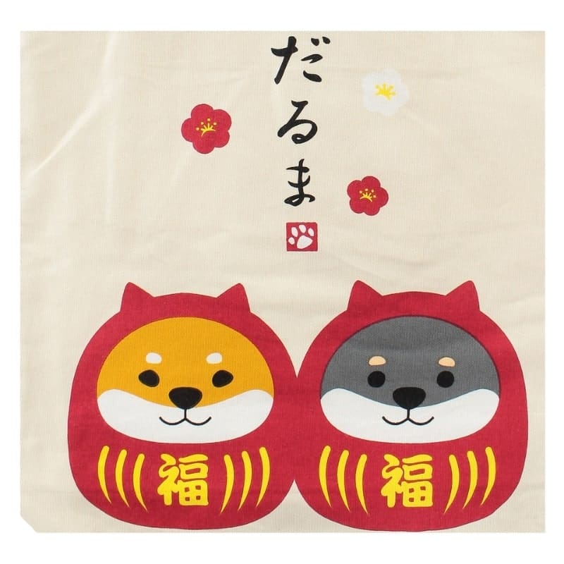 Bolso Tote Marfil Shiba Daruma