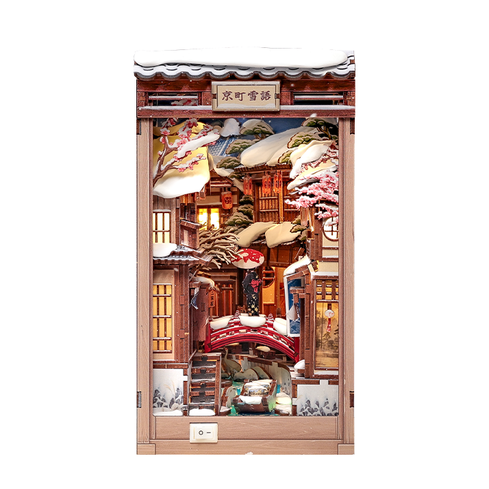Book Nook Japonés Kyoto Snow Whisper
