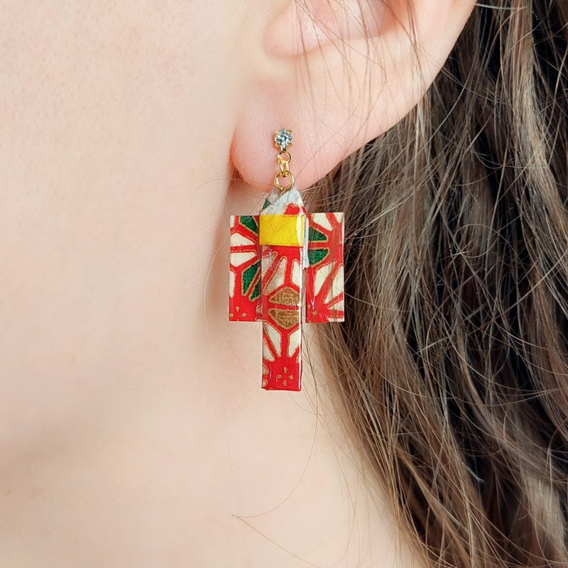 Pendientes Kimono Rojo