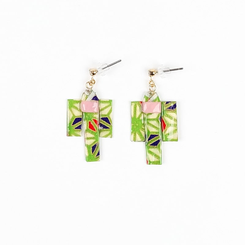 Pendientes Kimono Verde