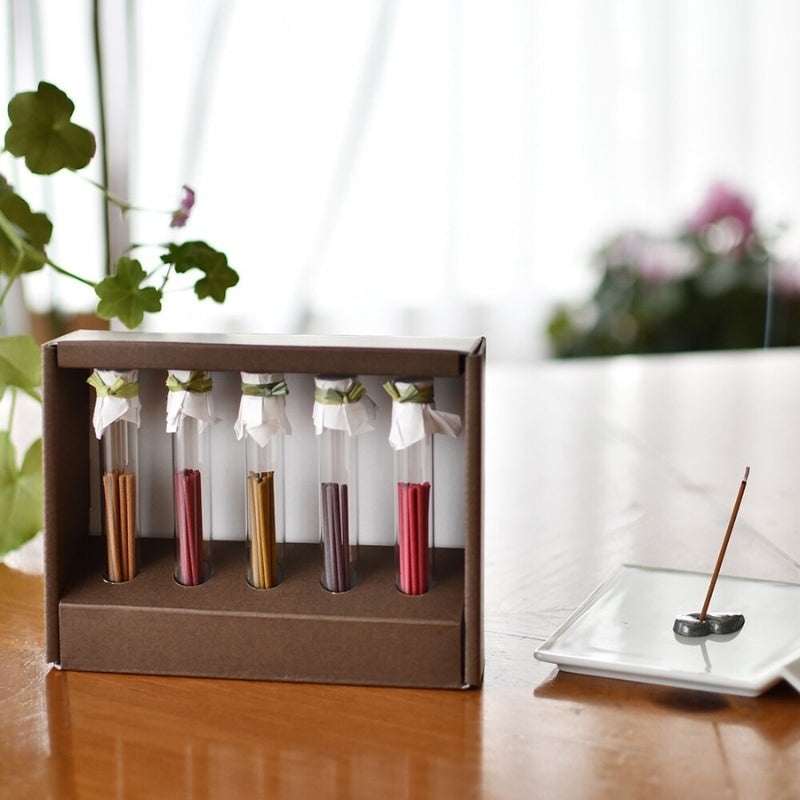 Cajita Madera Polvo Incienso Japón