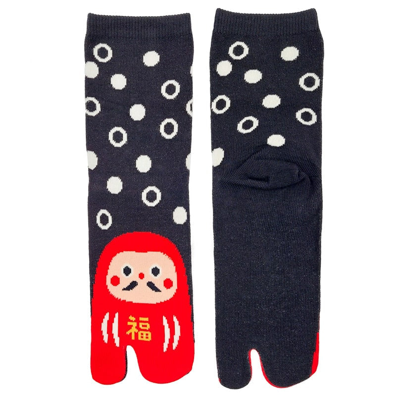 Calcetines Tabi Daruma - 6 Pares EU 36-40