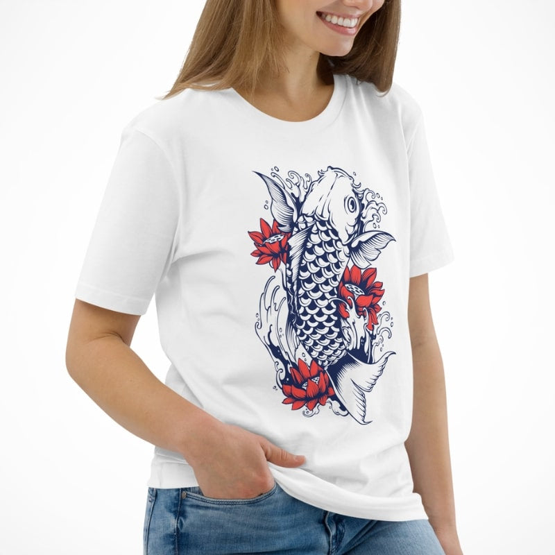 Camiseta Japonesa Carpa Koi