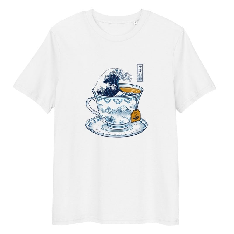 Camiseta Japonesa El Gran Té de Kanagawa S