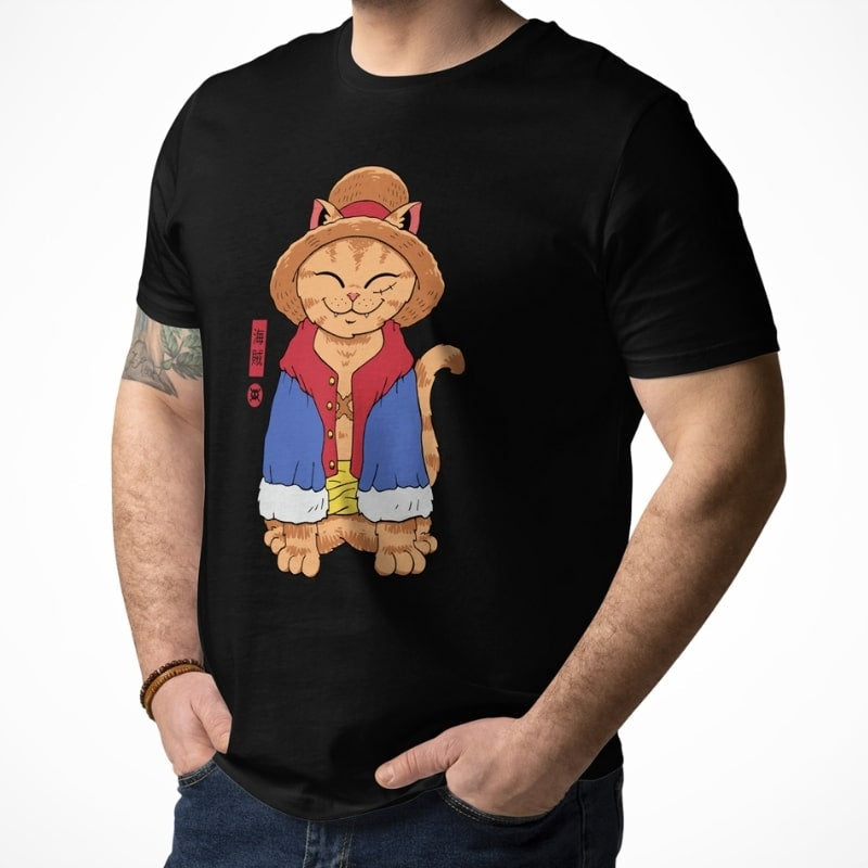 Camiseta Japonesa Neko Marinero