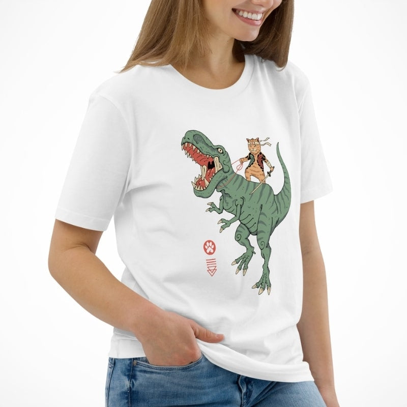 Camiseta Japonesa Neko T-Rex