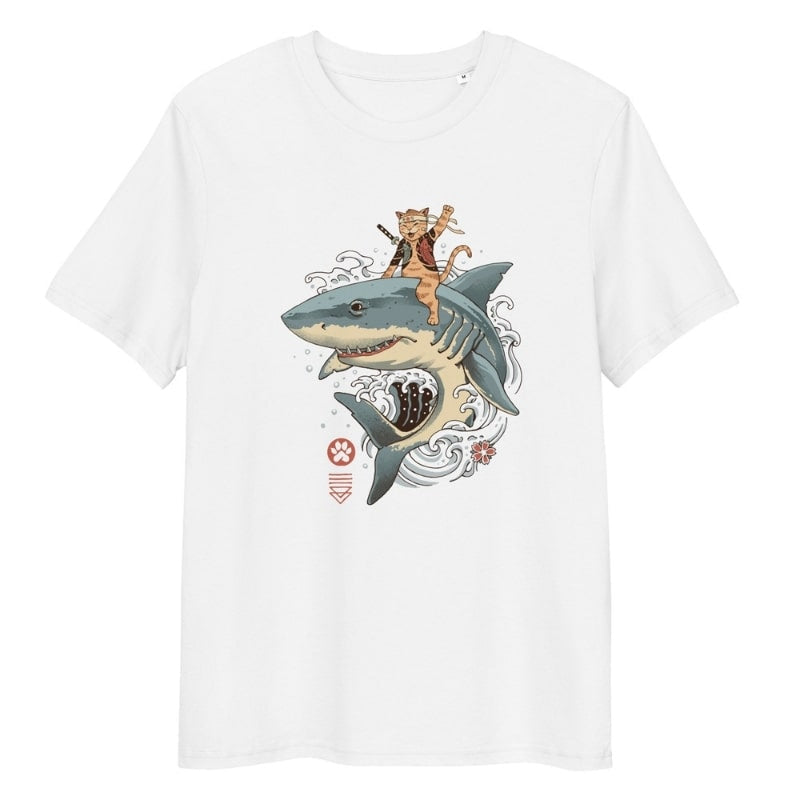 Camiseta Japonesa Neko Tiburón S