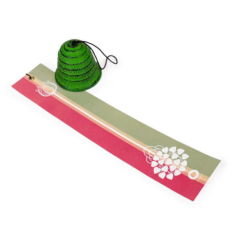 Campana de Viento Fūrin – Hierro Fundido Hamon Verde