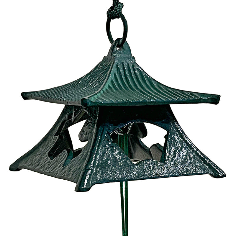 Campana de Viento Fūrin – Hierro Fundido Nanbu & Pabellón de Templo