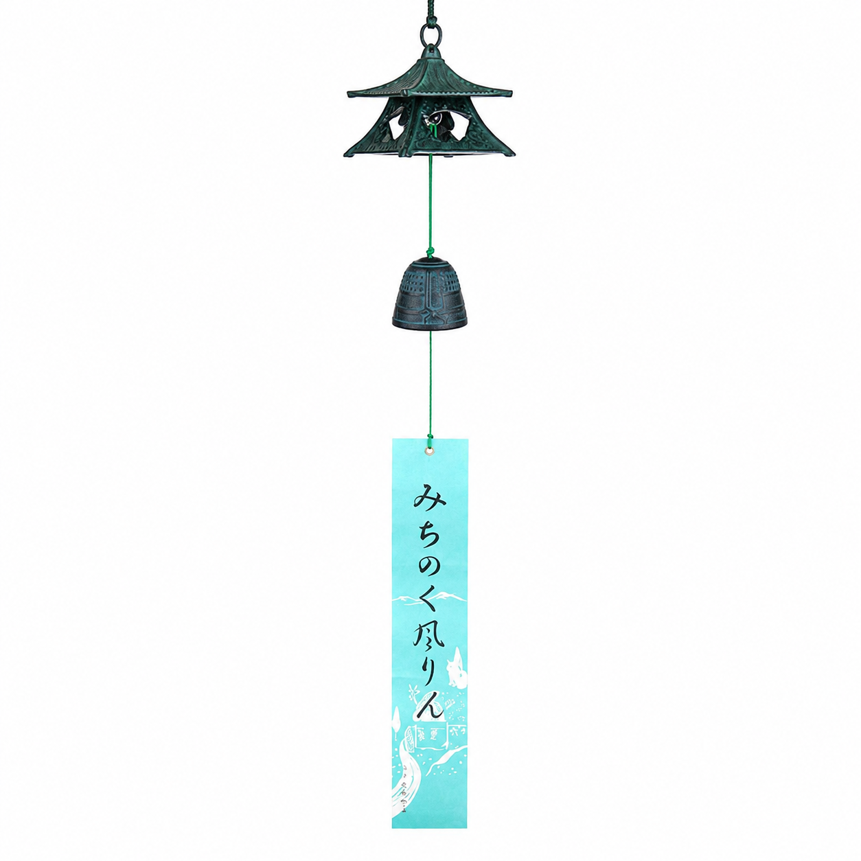 Campana de Viento Fūrin – Hierro Fundido Nanbu & Pabellón de Templo