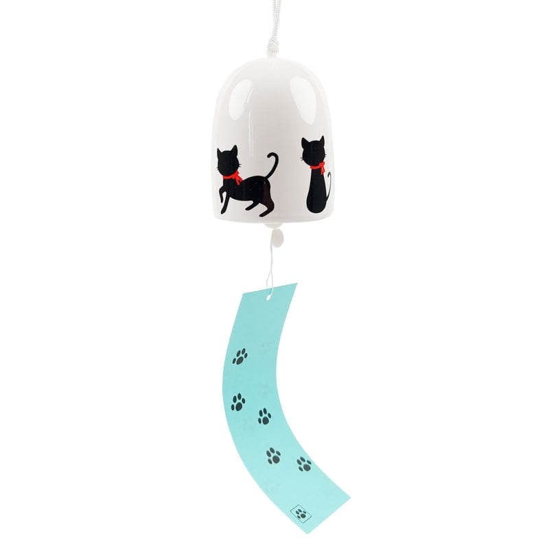 Campanilla de Viento Japonesa Gato Negro