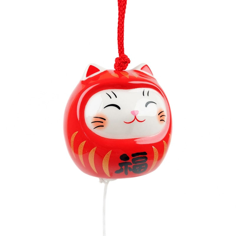 Campanilla de Viento Japonesa Neko Daruma