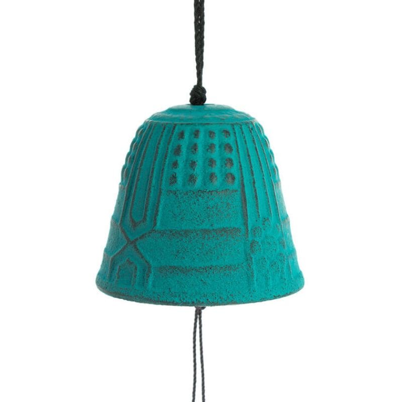 Campanilla Japonesa Iwachu Hierro Fundido Turquesa - 4,5 cm