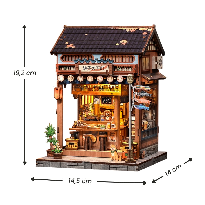 Casa Miniatura Japonesa De Madera Choshi No Shitamachi