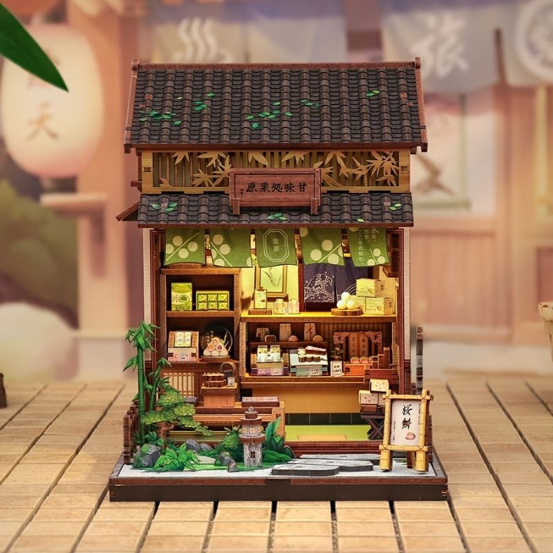 Casa Miniatura Japonesa De Madera Kanmi-Dokoro Casa de Té