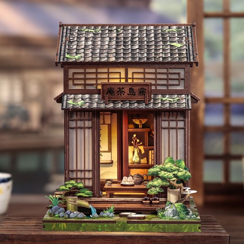 Casa Miniatura Japonesa De Madera Kirishima Cha-An