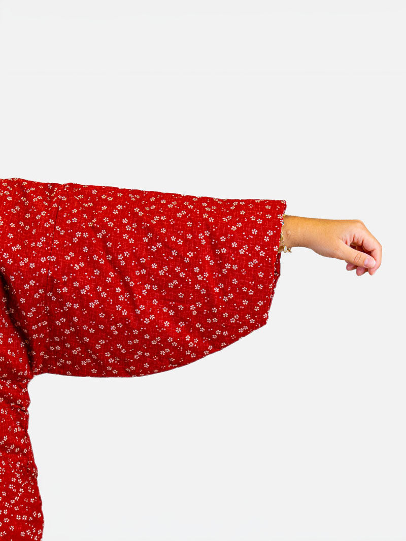 Chaqueta Hanten Mujer – Sakura Roja