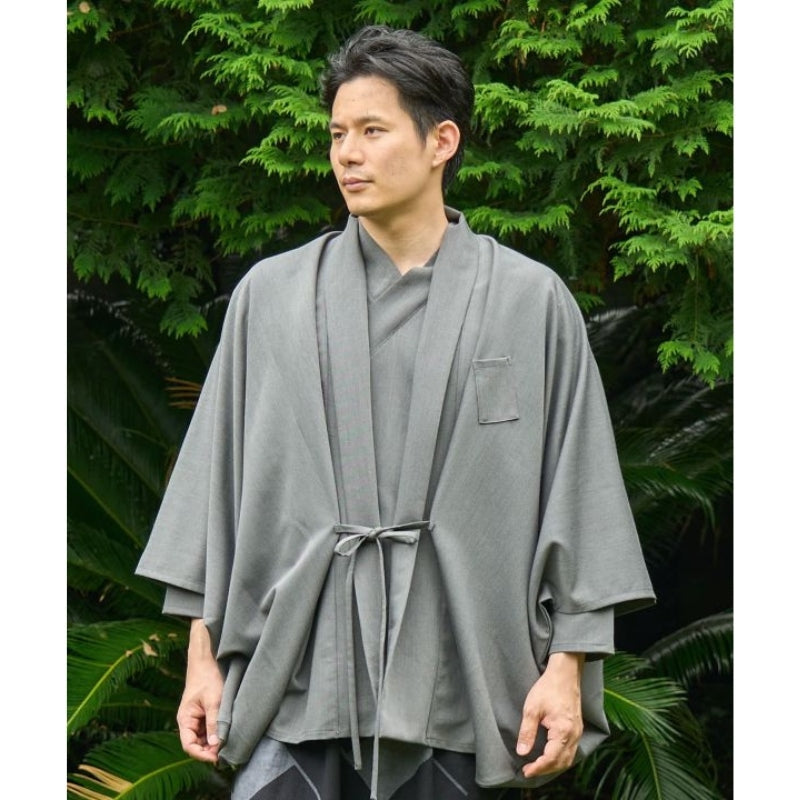Chaqueta Kimono Gris Hombre