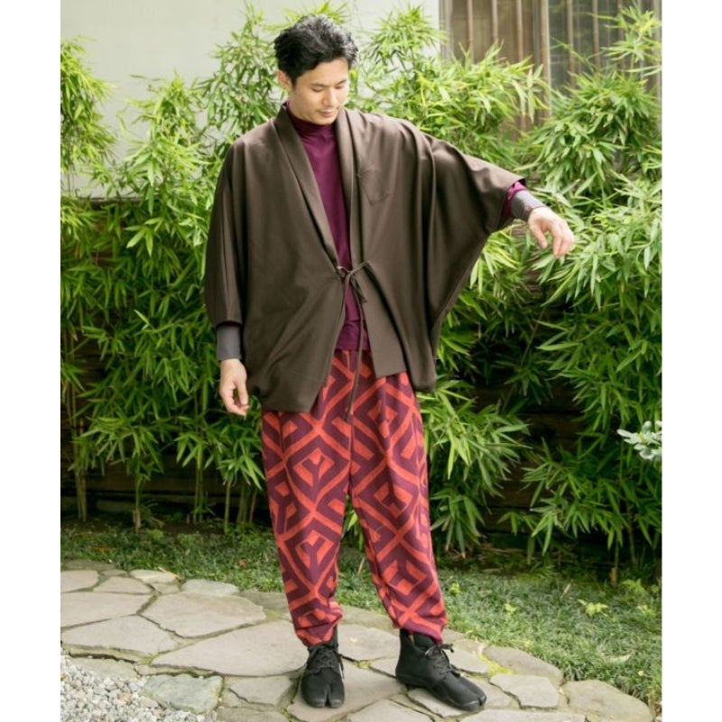 Chaqueta Kimono Marrón Hombre