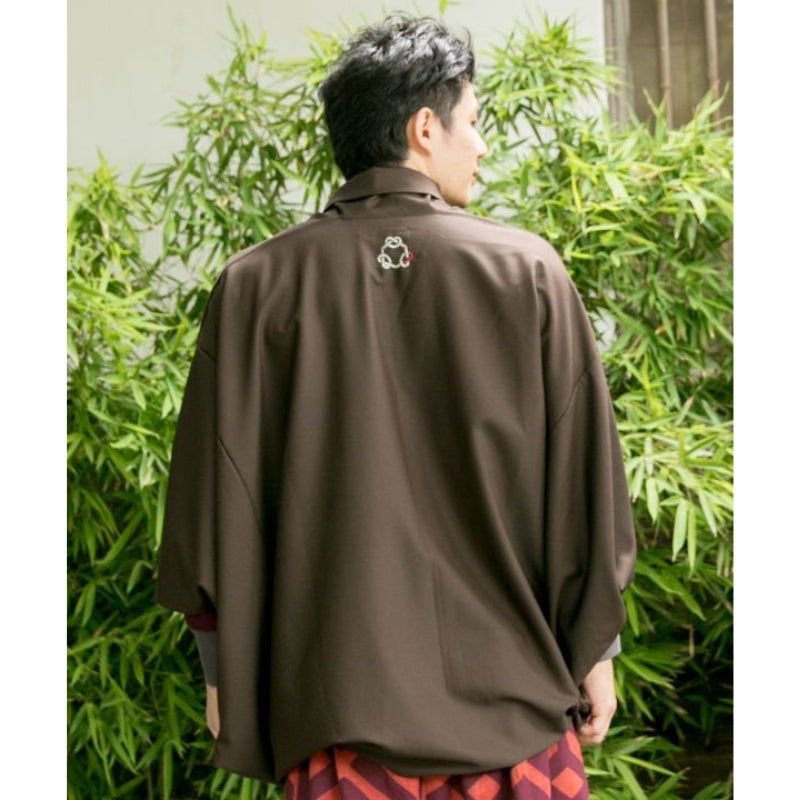 Chaqueta Kimono Marrón Hombre