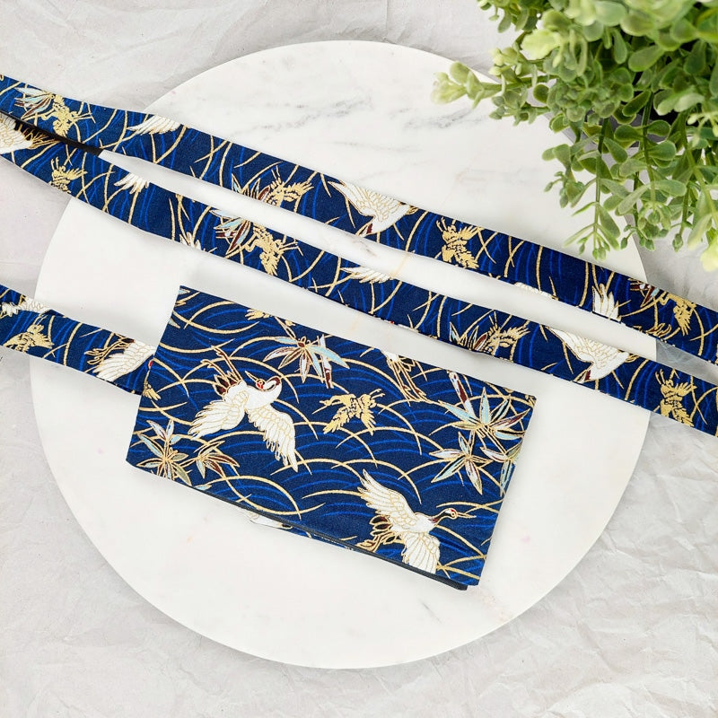 Cinturón Obi Azul Marino Tsuru