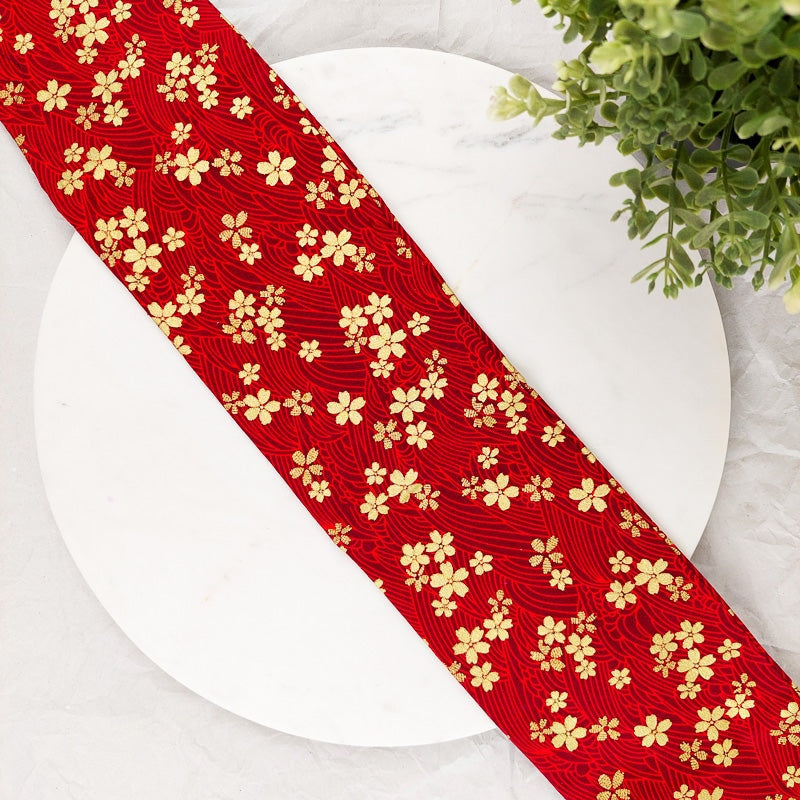 Cinturón Obi Rojo Sakura