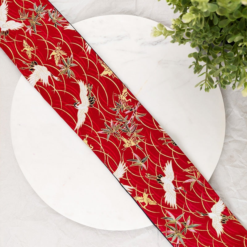 Cinturón Obi Rojo Tsuru