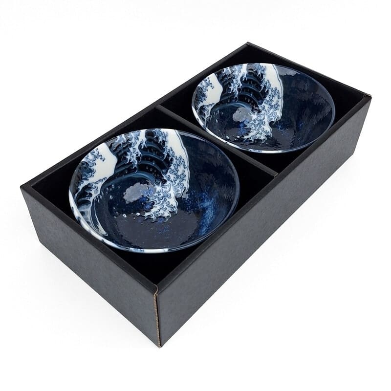 Coffret 2 Petits Bols Japonais Kanagawa