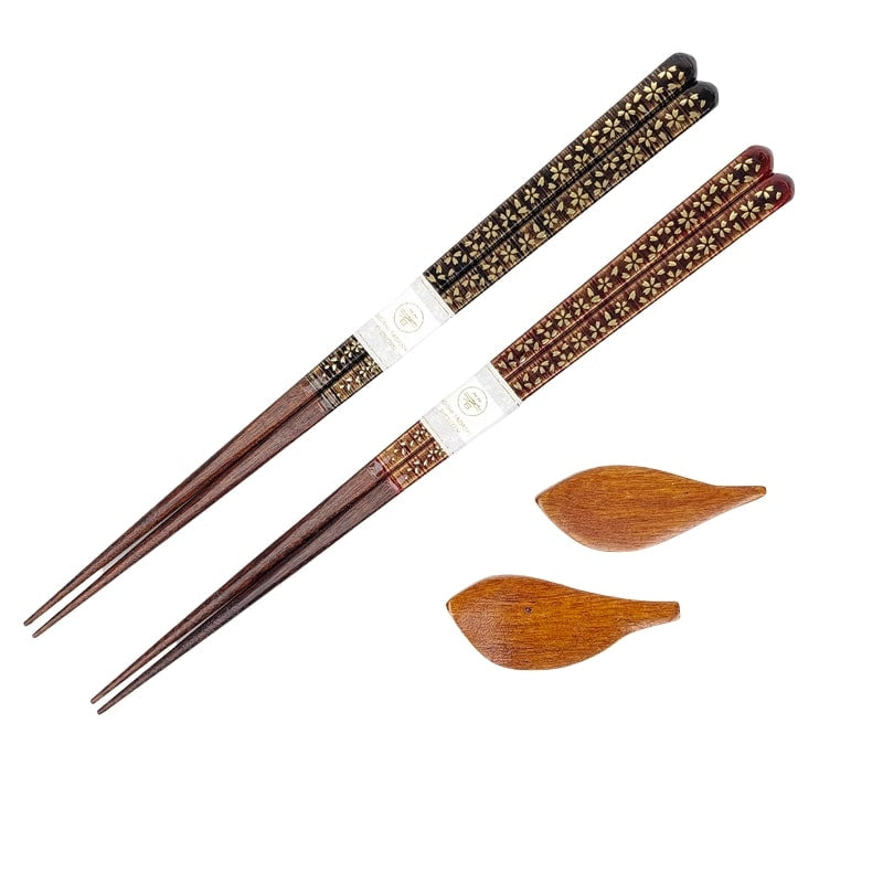 Set de regalo de palillos japoneses Sakura d'Or