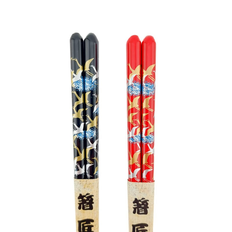 Juego de palillos japoneses Tsuru