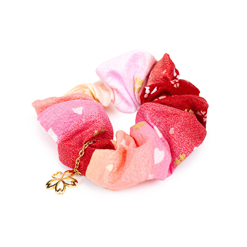 Coletero Scrunchie Japonés Rosa