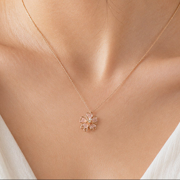 Collar Japonés - Colgante Sakura
