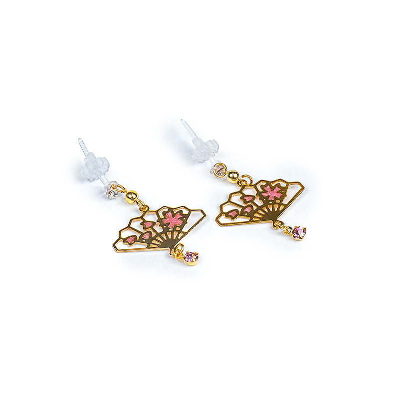 Conjunto Japonés de Pendientes y Collar - Hanami