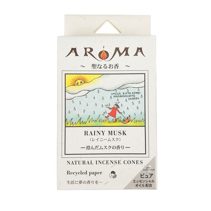 Conos de Incienso Almizcle Lluvioso