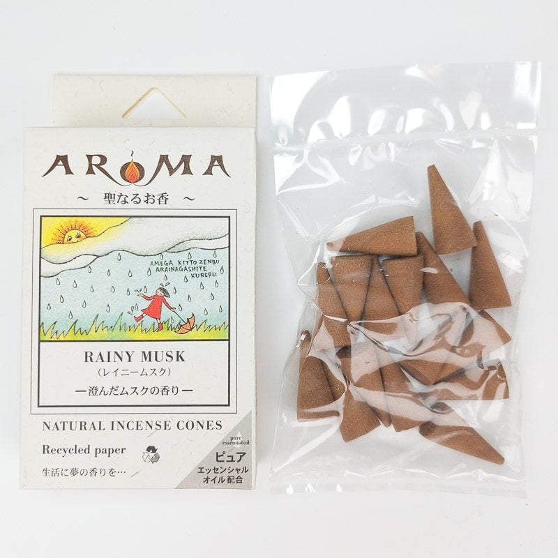 Conos de Incienso Almizcle Lluvioso