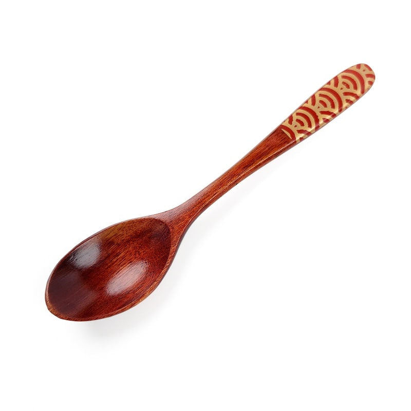 Cuchara para Té Japonesa Madera - Roja