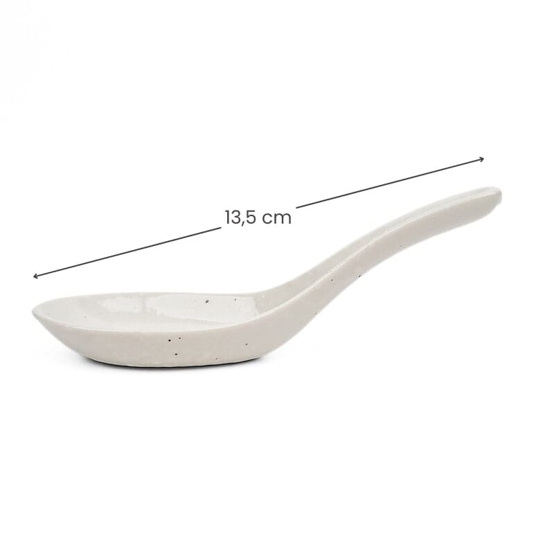Cuchara Ramen Porcelana Blanca Kohiki