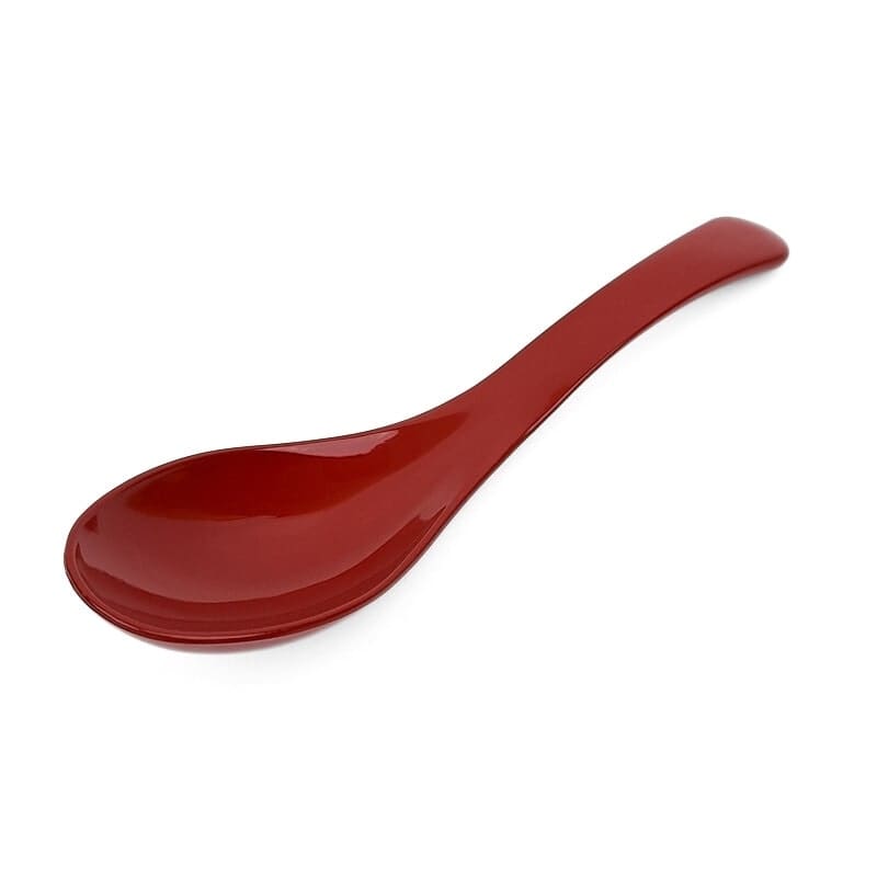 Cuchara Ramen Resina Roja