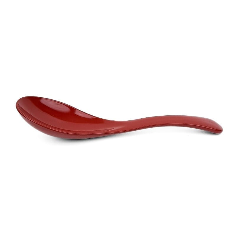 Cuchara Ramen Resina Roja