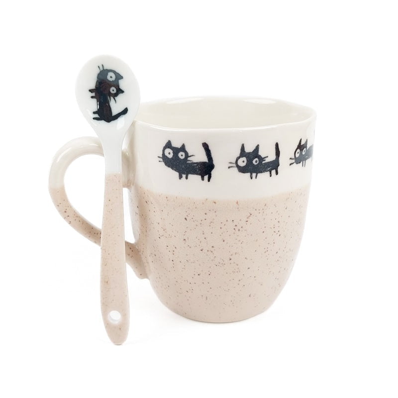 Cucharilla de Café Gato Beige