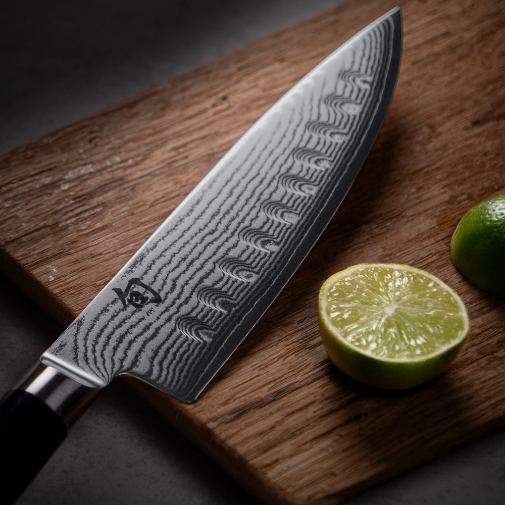 Cuchillo Shun Classic 20 cm Hoja Nido de Abeja
