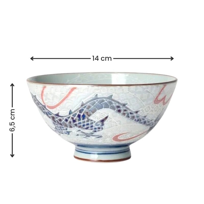 Cuenco de Cerámica Japonés Dragón