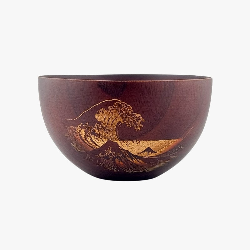 Cuenco de Madera Japonés Kanagawa