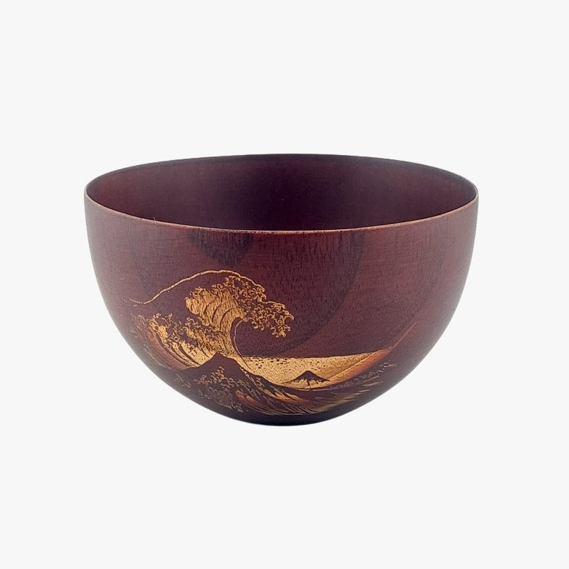 Cuenco de Madera Japonés Kanagawa