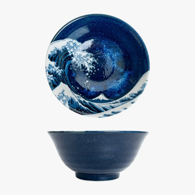 Cuenco Japonés Azul Kanagawa
