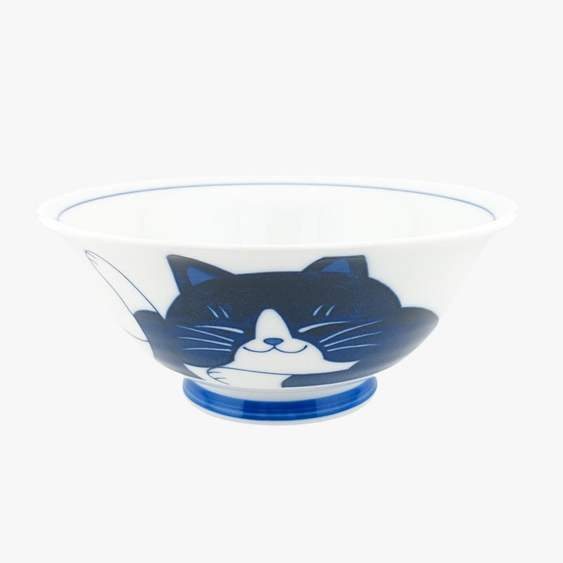 Cuenco Japonés Gato Azul