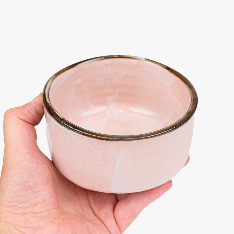 Cuenco Japonés Matcha Chawan Rosa