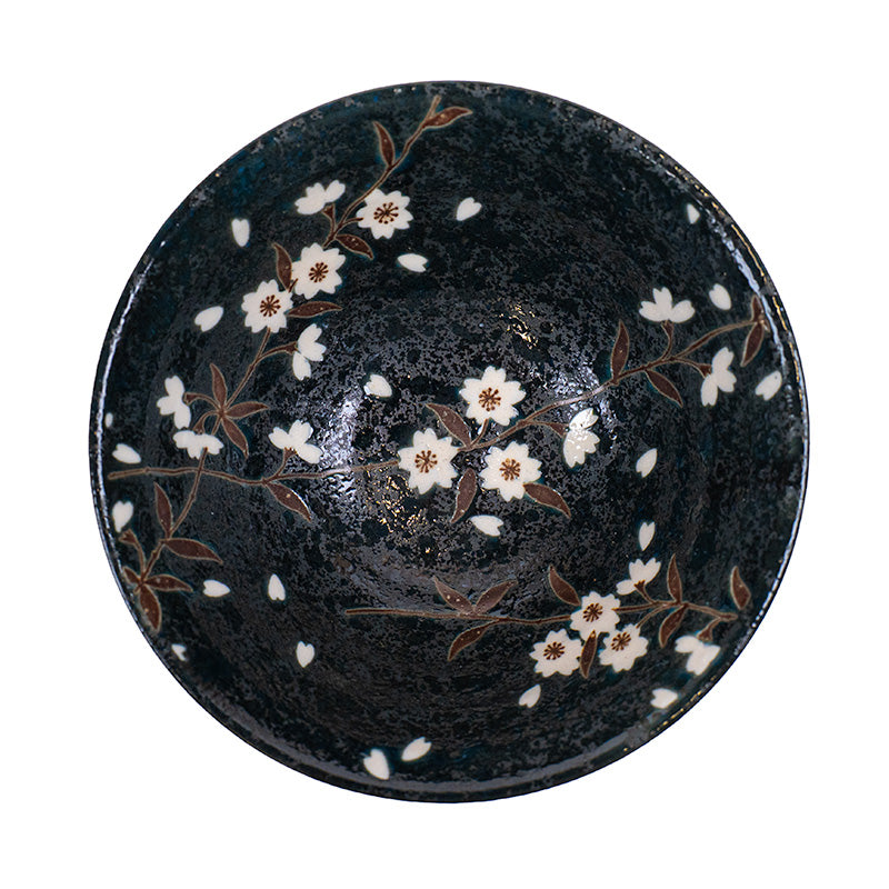 Cuenco japonés para arroz Kuro Sakura