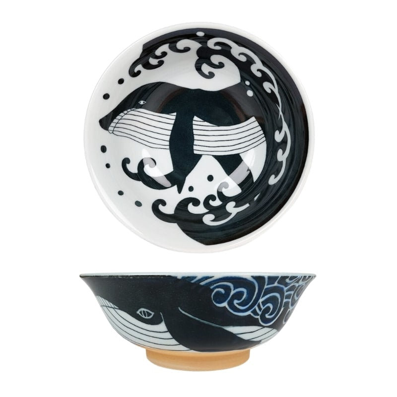 Cuenco japonés para ramen ballena
