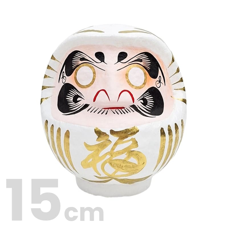 Daruma Blanco Japonés - 9 a 15 cm 15 cm